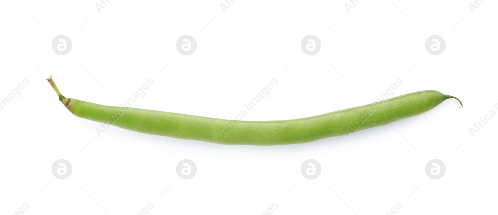 Photo of Delicious fresh green bean isolated on white