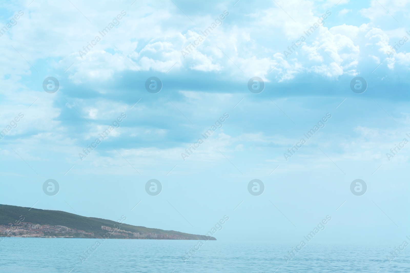 Photo of Picturesque view of beautiful seascape on cloudy day