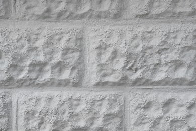 Photo of Texture of plaster brick wall imitation as background