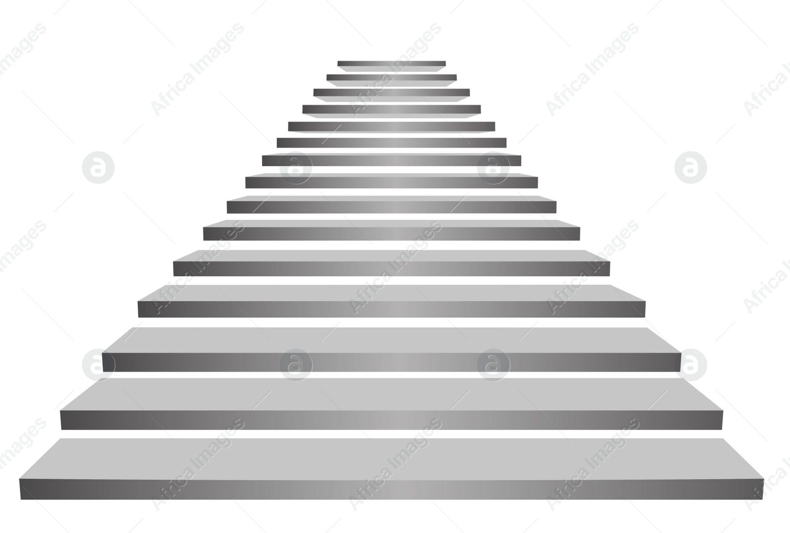 Image of Illustration of stairs on white background. Way to success