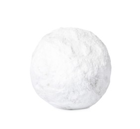 Photo of Tasty Christmas snowball cookie isolated on white