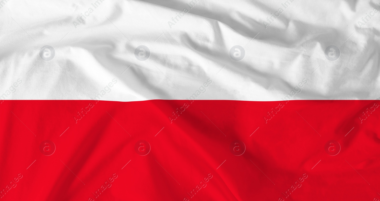 Image of Flag of Republic of Poland. National country symbol