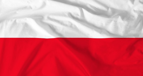 Image of Flag of Republic of Poland. National country symbol