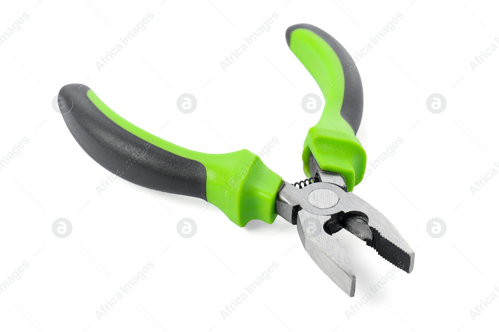 Photo of One combination pliers isolated on white. Construction tool