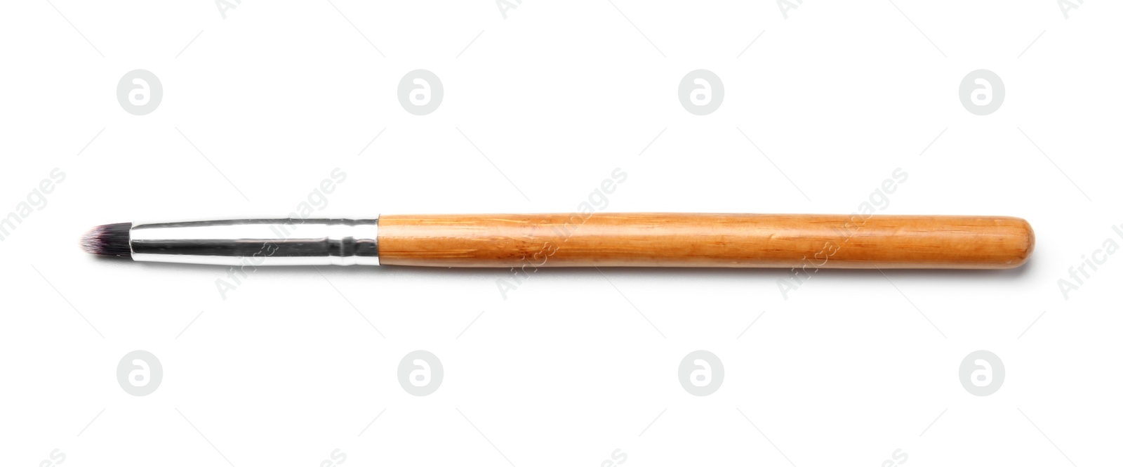 Photo of Makeup brush of professional artist on white background