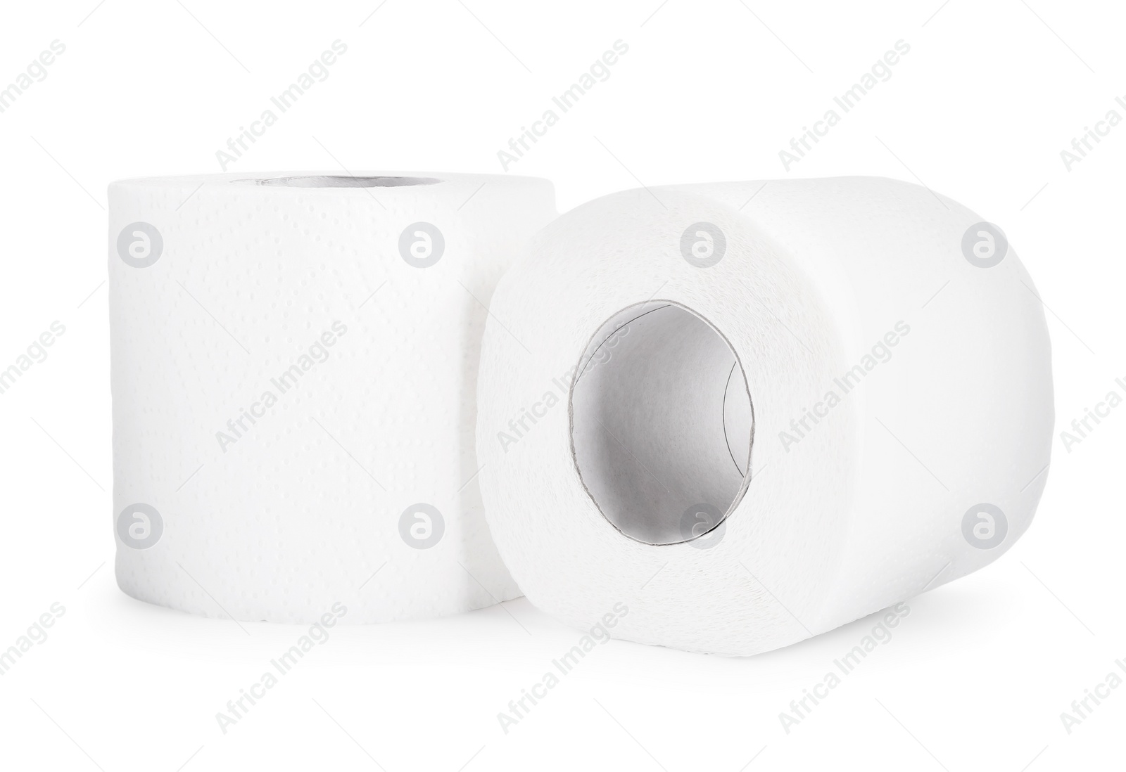 Photo of Rolls of toilet paper isolated on white