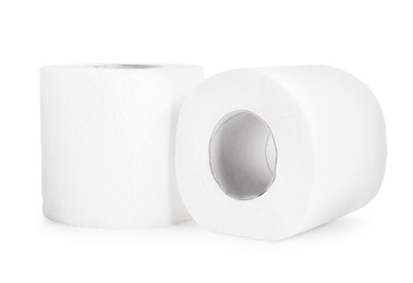 Photo of Rolls of toilet paper isolated on white