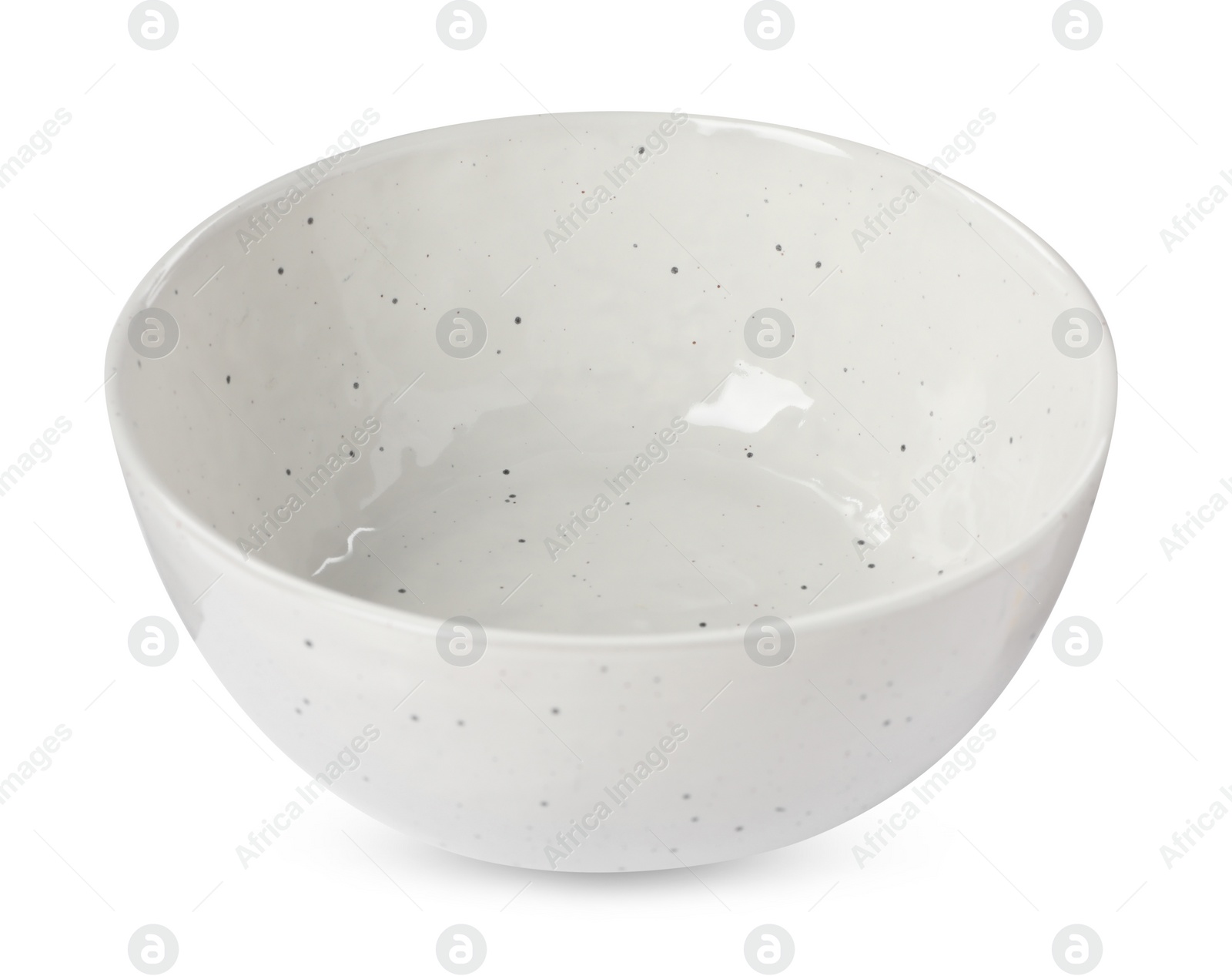 Photo of Beautiful empty ceramic bowl isolated on white