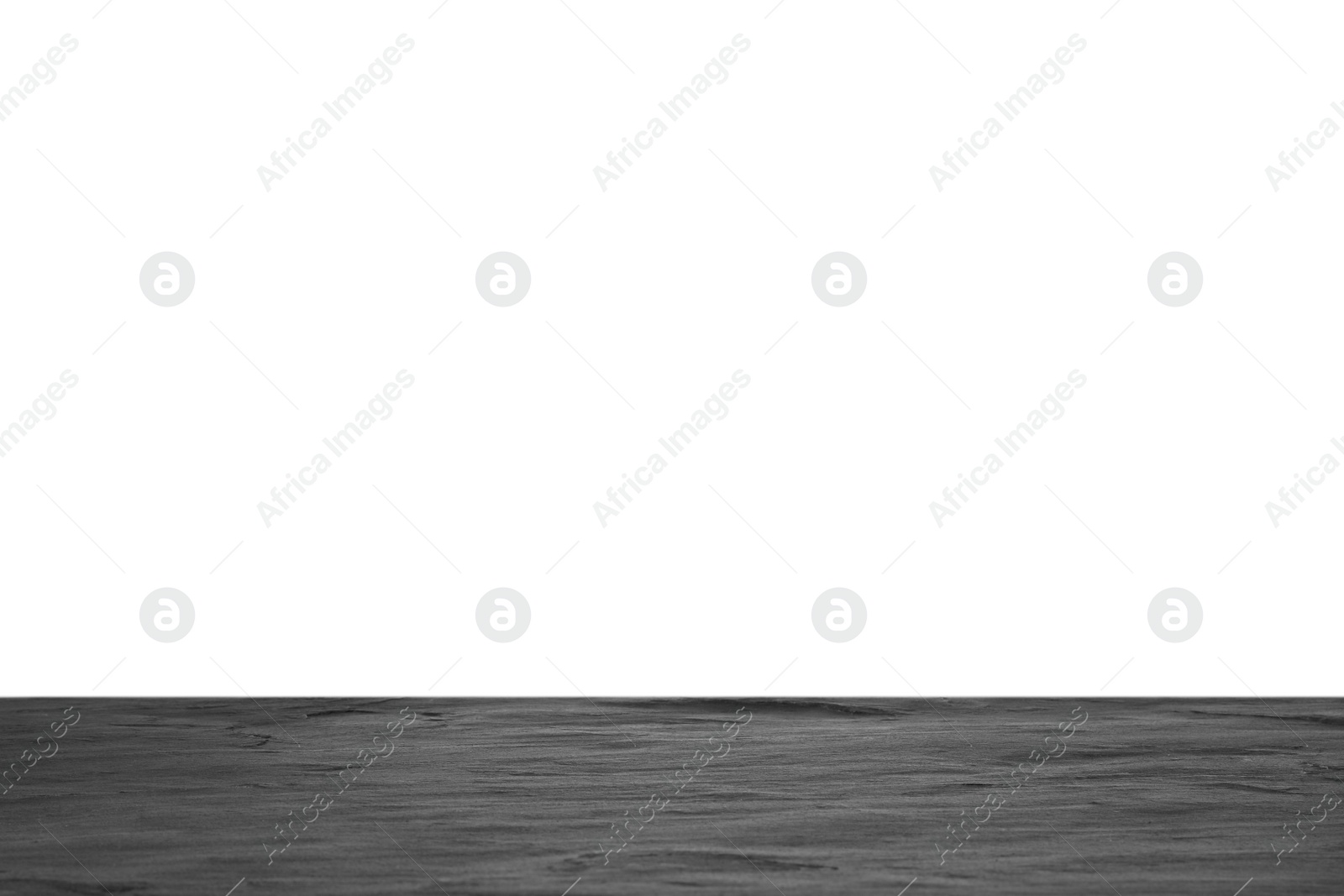 Photo of Empty stone surface against white background. Mockup for design