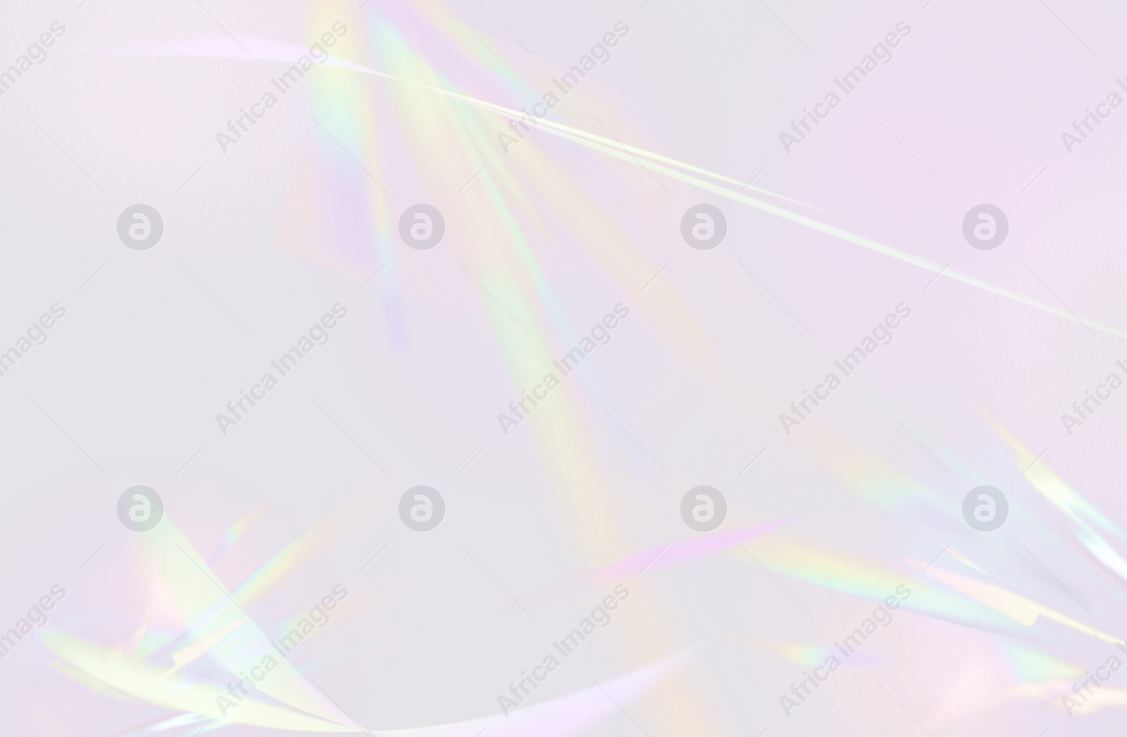 Illustration of Rainbow pastel colors on white background. Light refraction effect