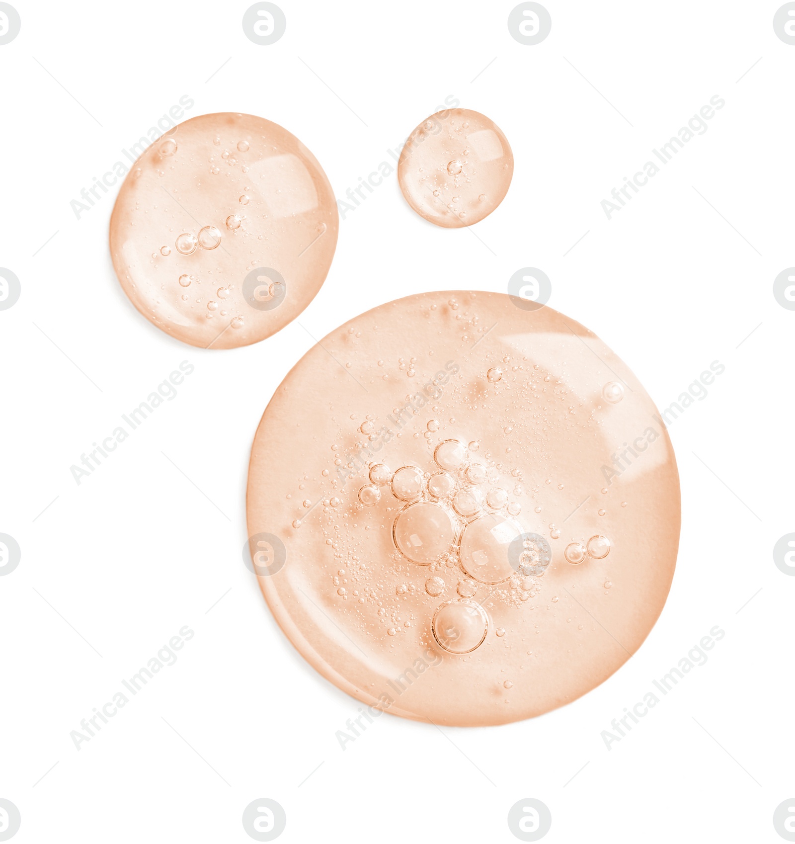 Image of Serum on white background, top view. Skin care product
