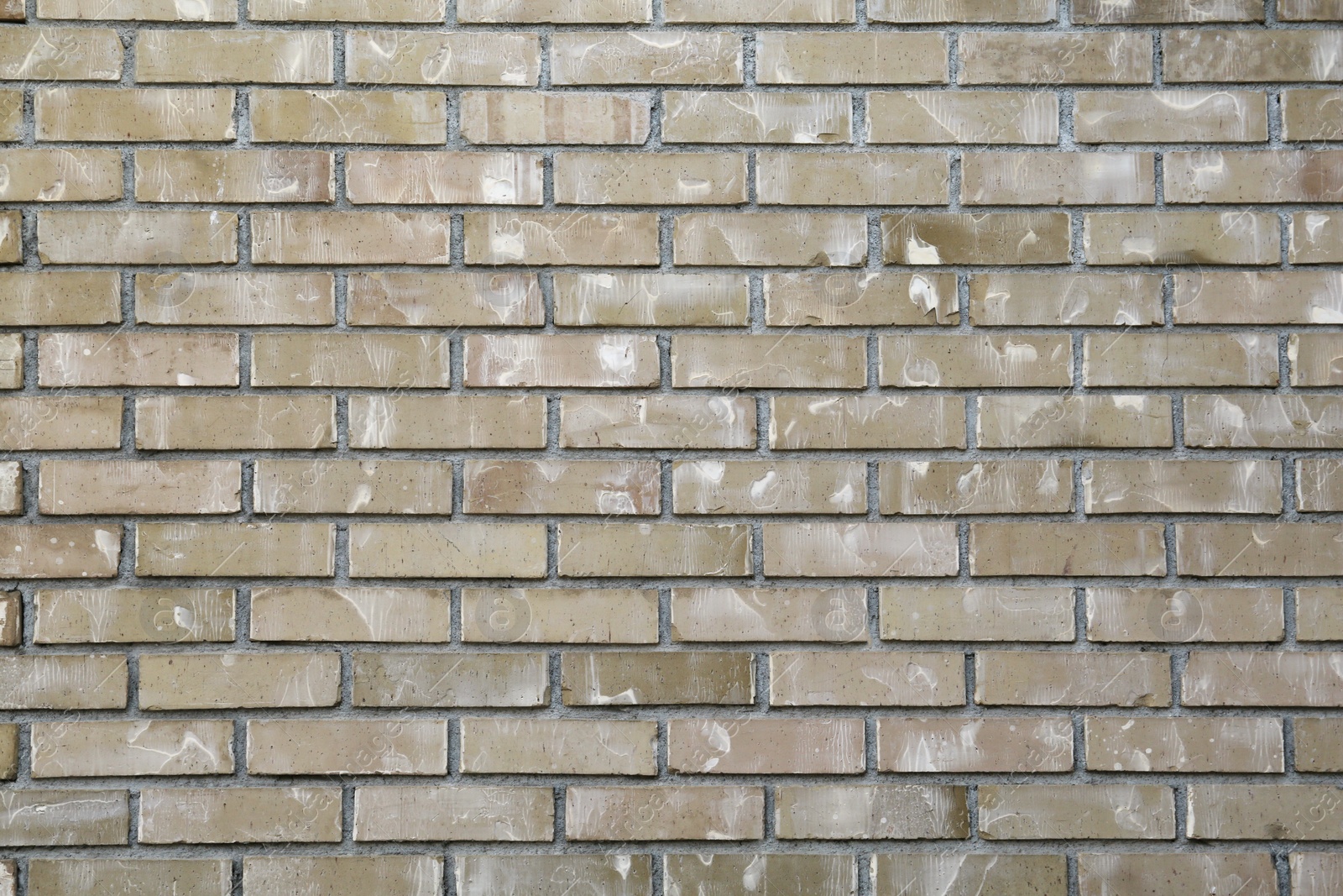 Photo of Texture of grey brick wall as background