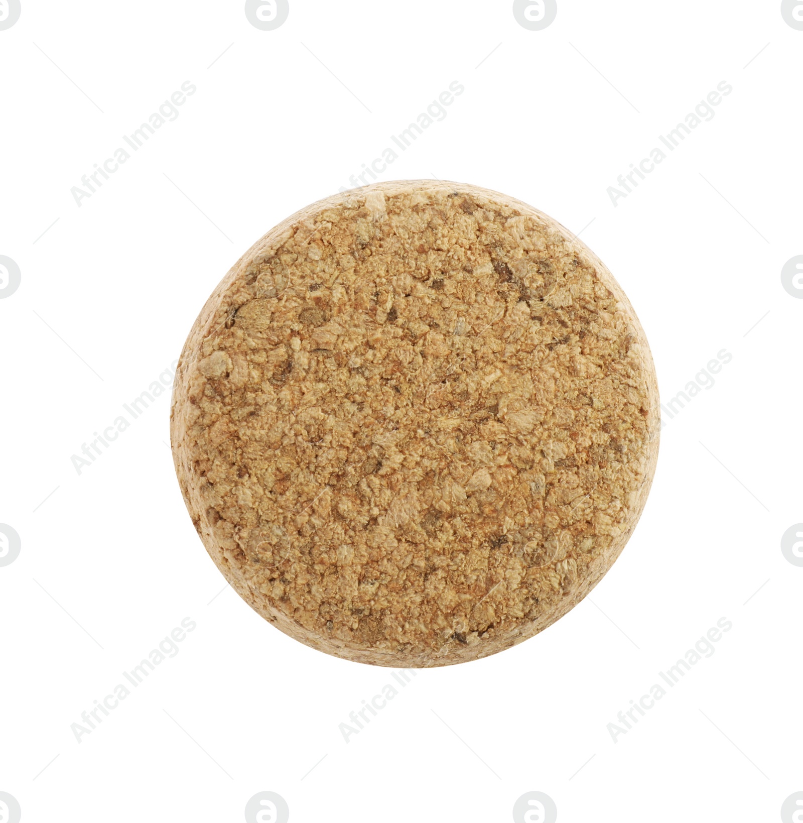 Photo of One wine bottle cork isolated on white