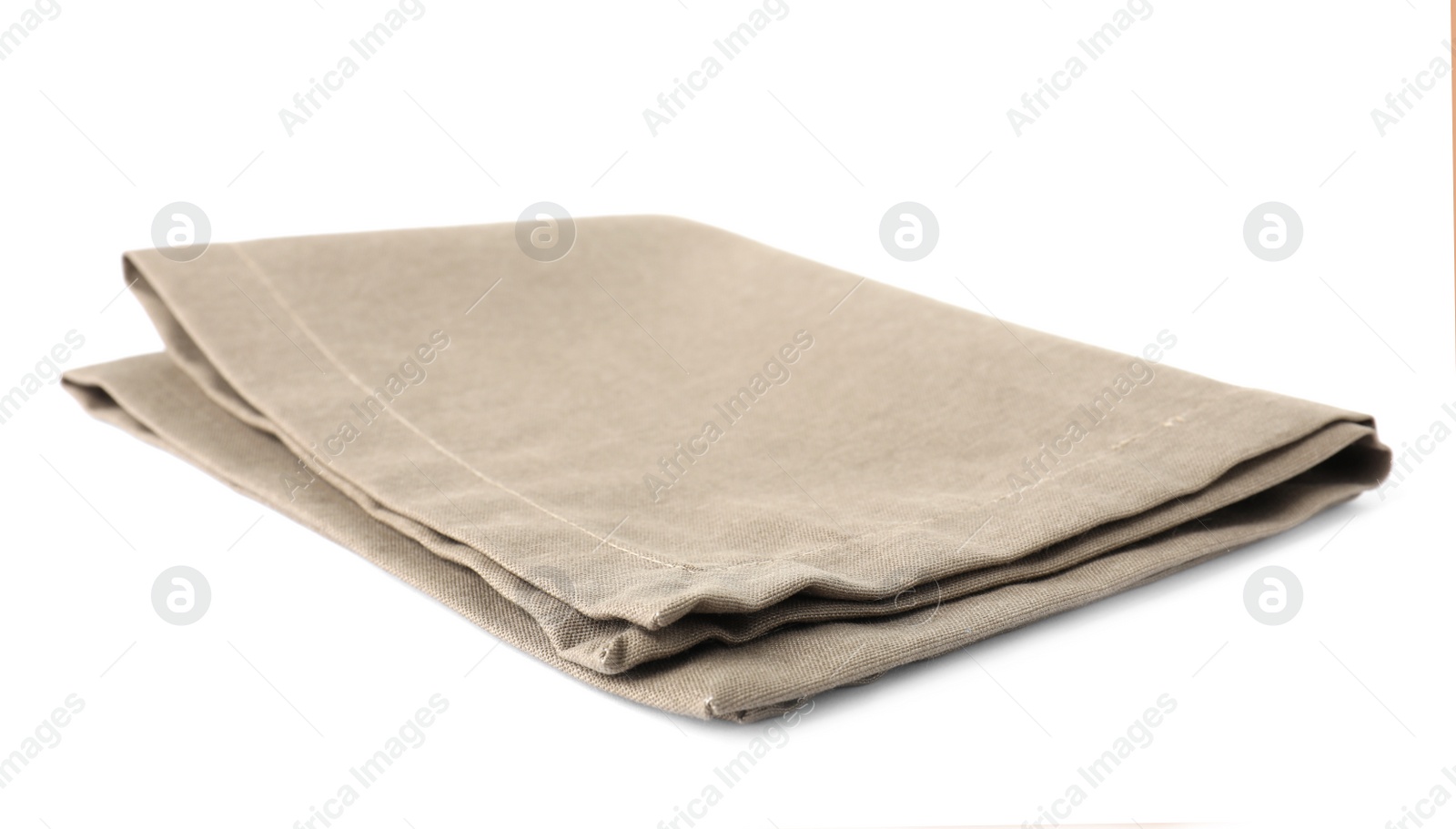 Photo of Fabric napkin for table setting on white background