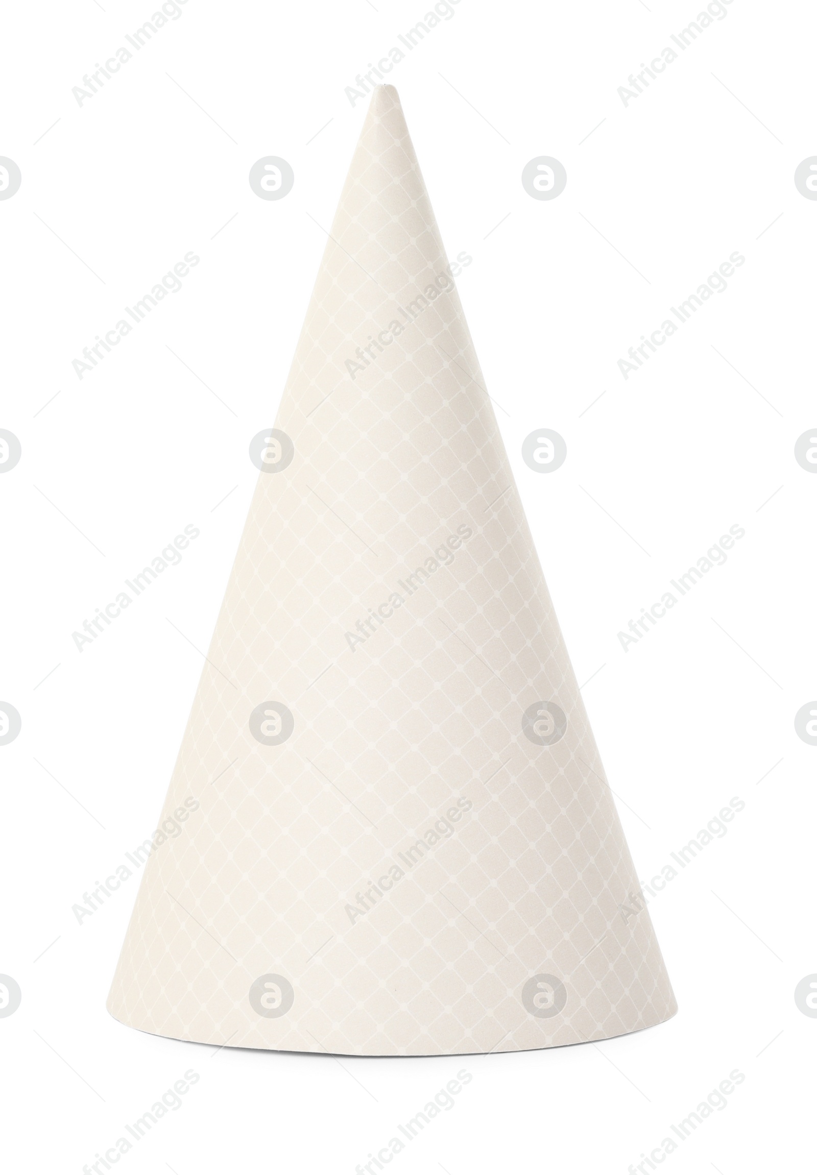 Photo of One beautiful party hat isolated on white