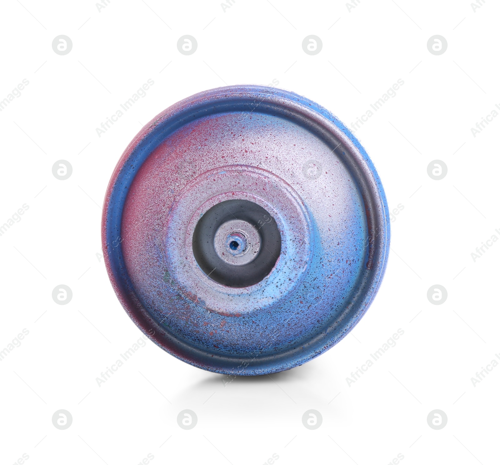 Photo of One can of bright spray paint isolated on white