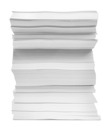 Photo of Stack of paper sheets isolated on white