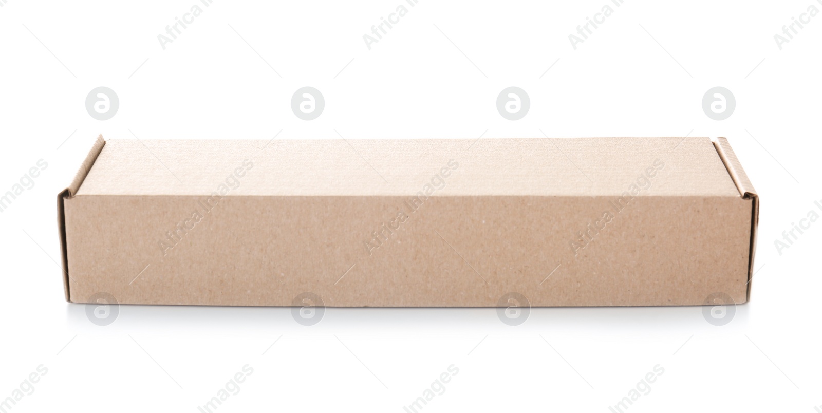 Photo of Cardboard box on white background