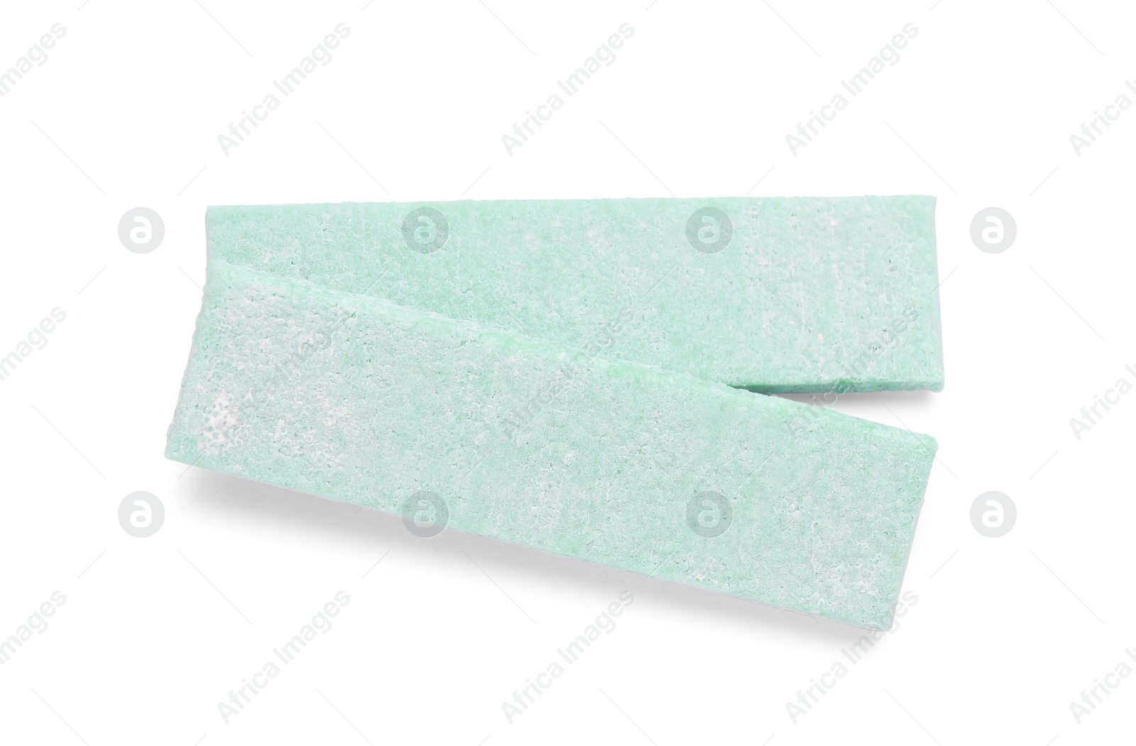 Photo of Sticks of tasty chewing gum isolated on white, top view