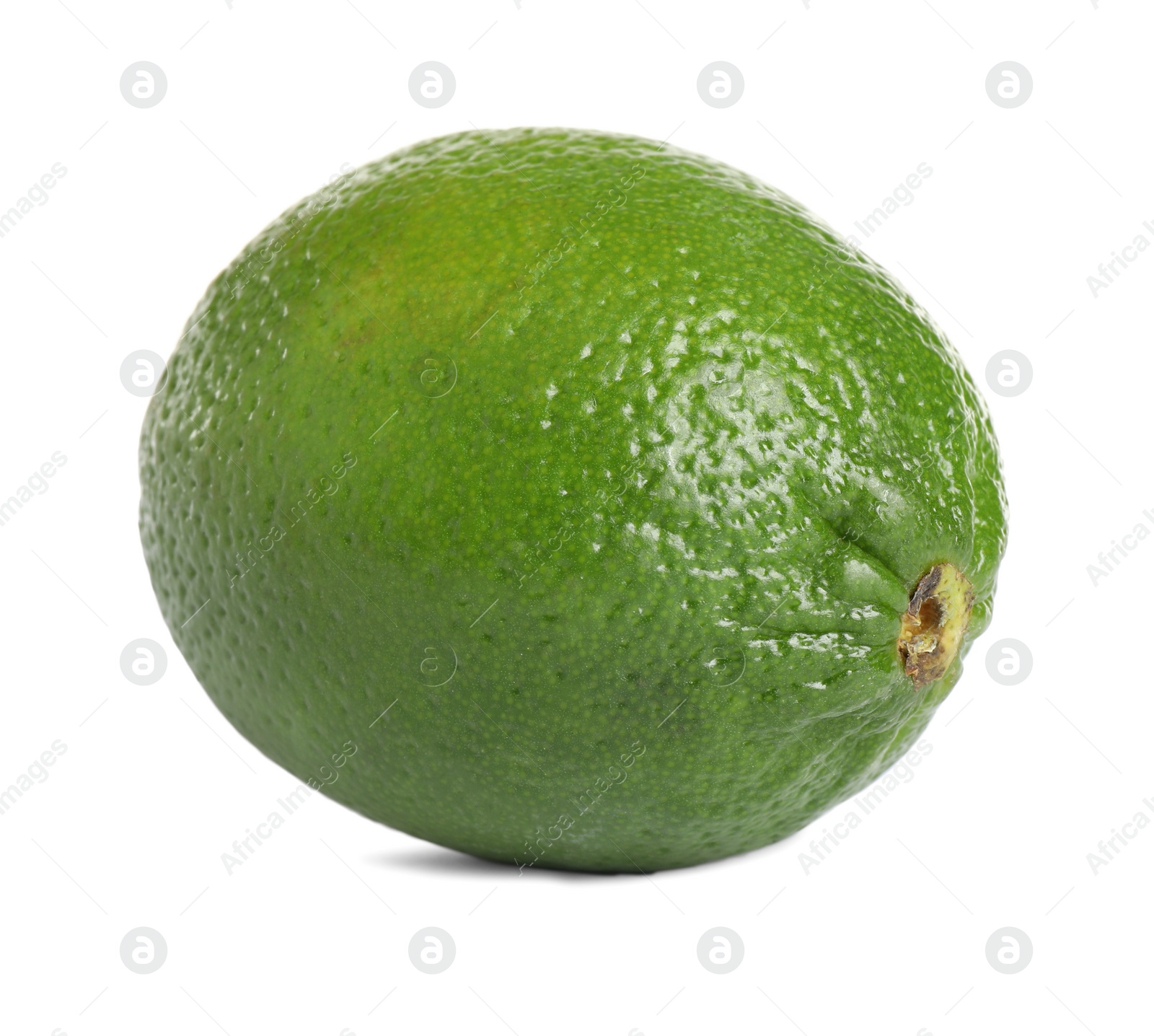 Photo of Fresh green ripe lime isolated on white