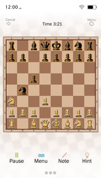 Illustration of Online chess for smartphone and computer, illustration