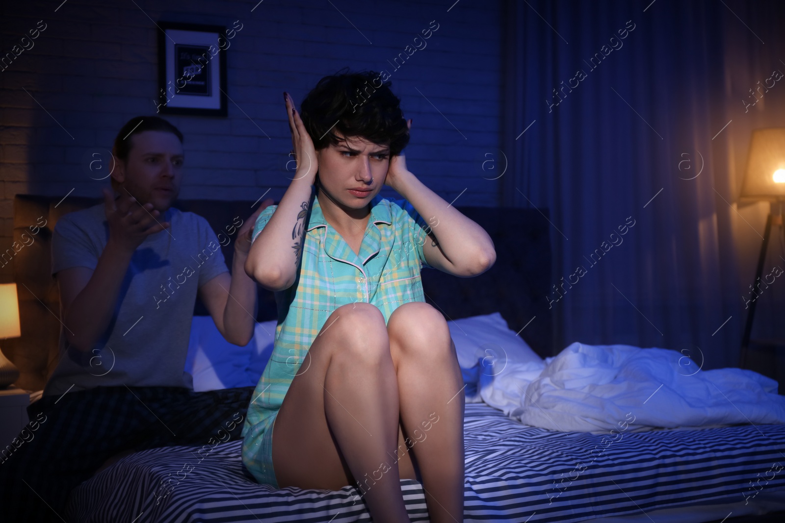 Photo of Young couple with relationship problem at home