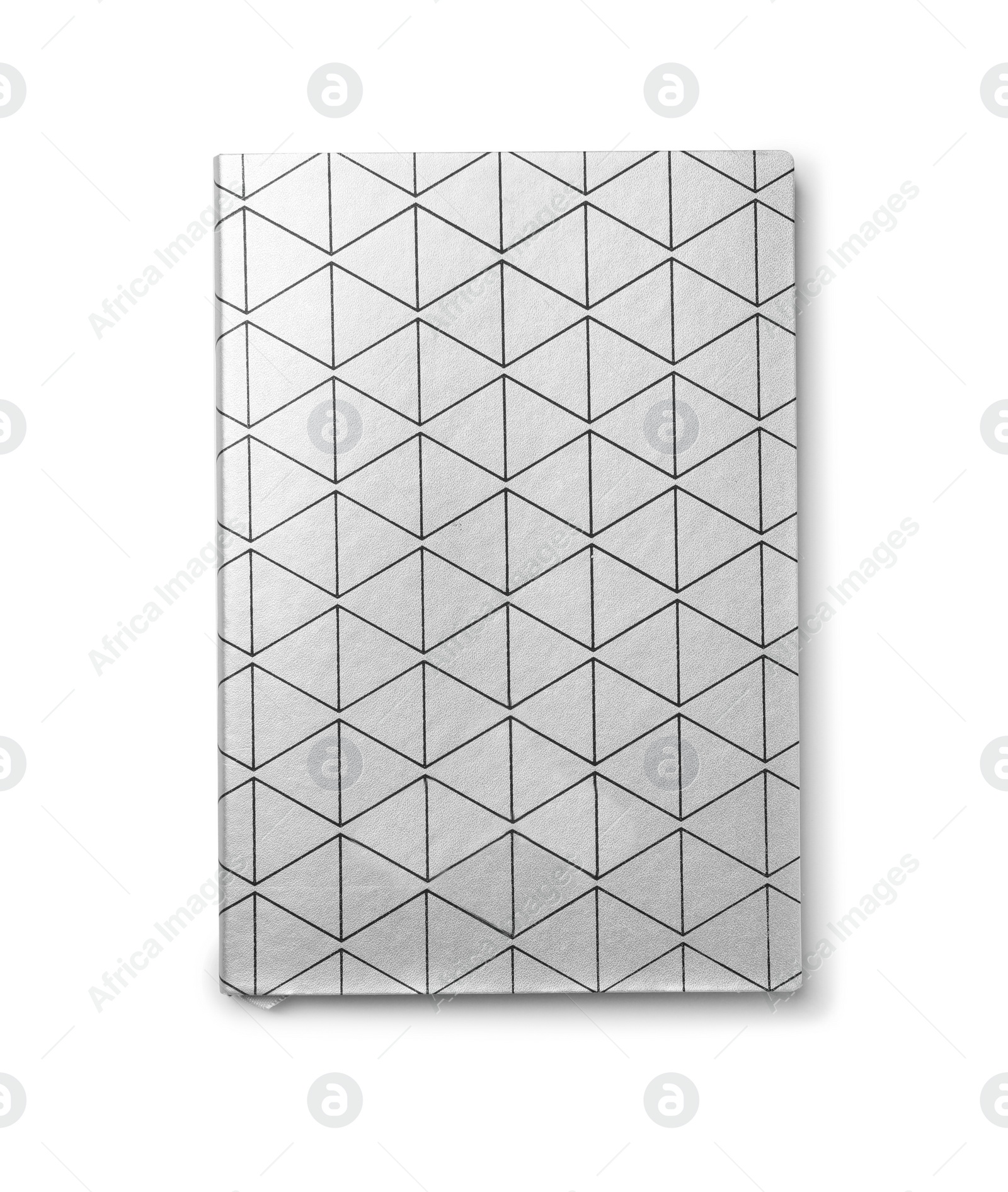 Photo of Colorful notebook on white background. School stationery