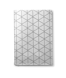 Photo of Colorful notebook on white background. School stationery