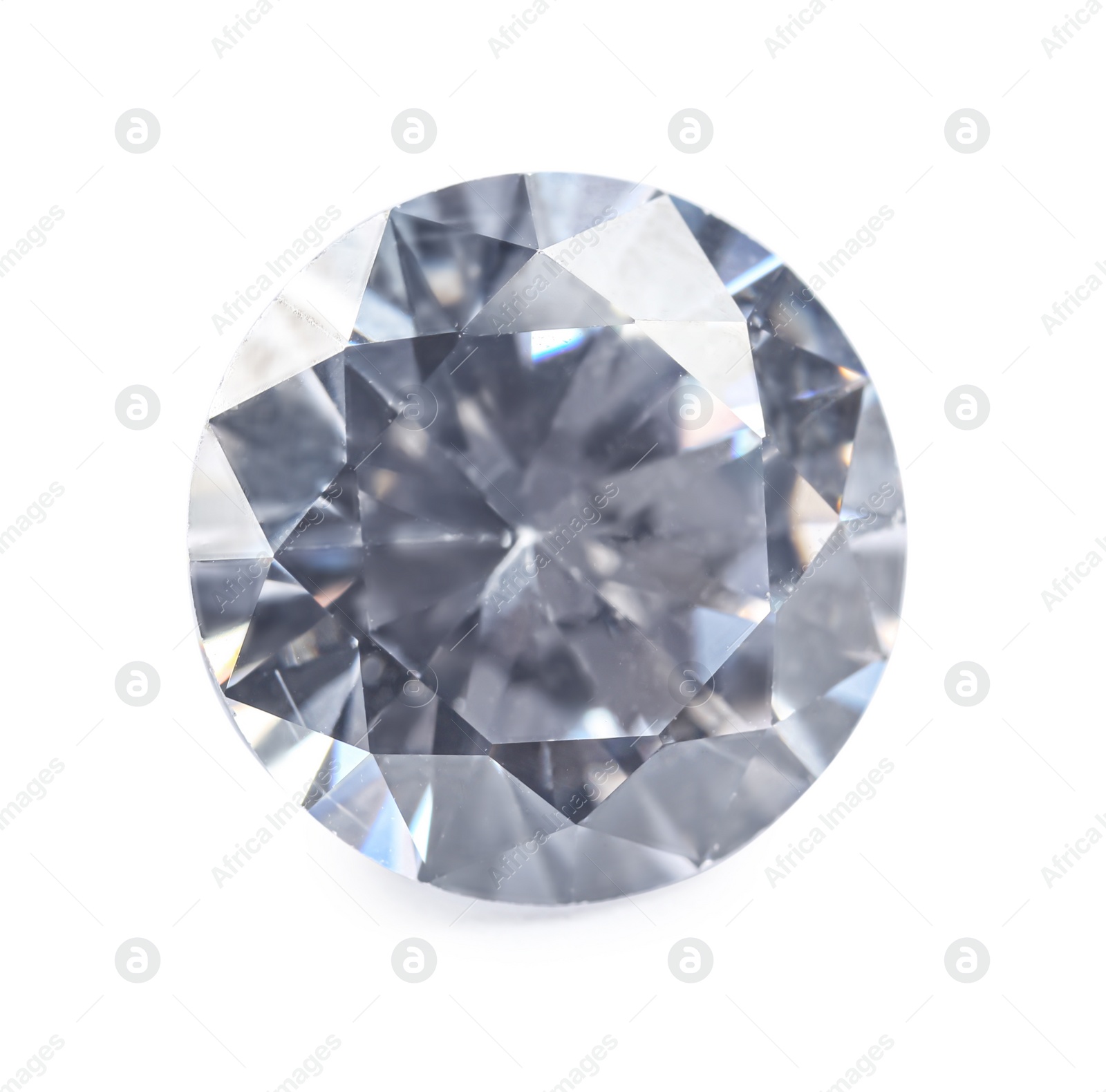 Photo of One beautiful shiny diamond isolated on white