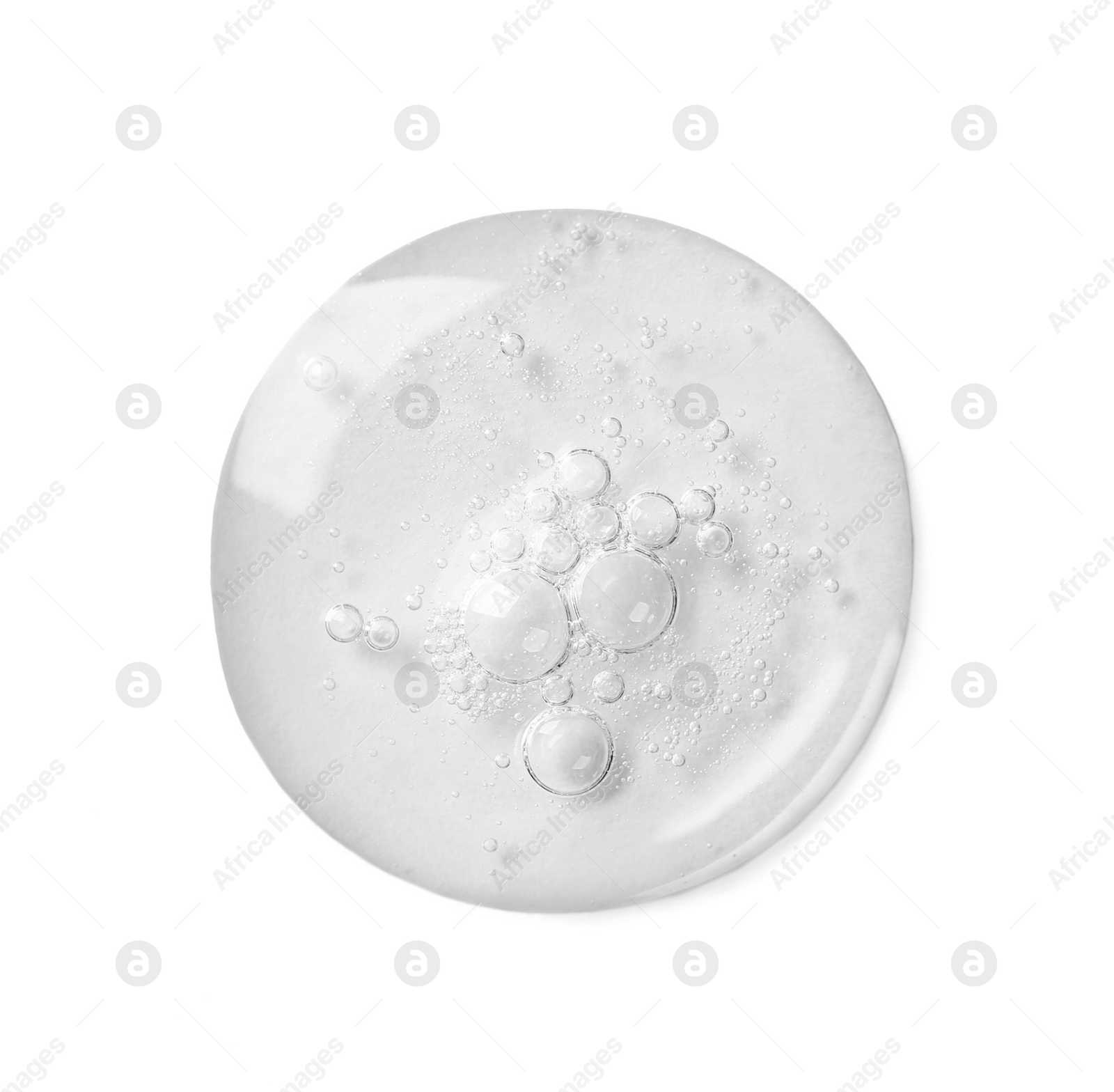 Image of Serum on white background, top view. Skin care product