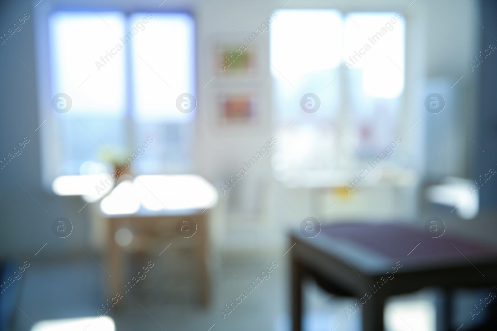 Photo of Defocused bokeh view of modern office interior