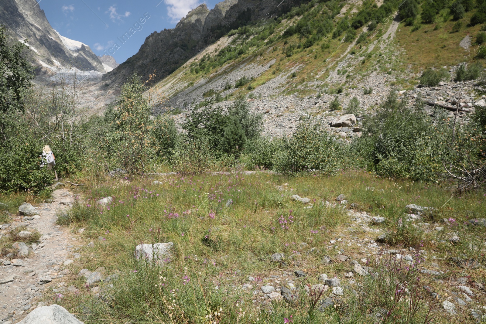 Photo of Picturesque view of mountain landscape on sunny day