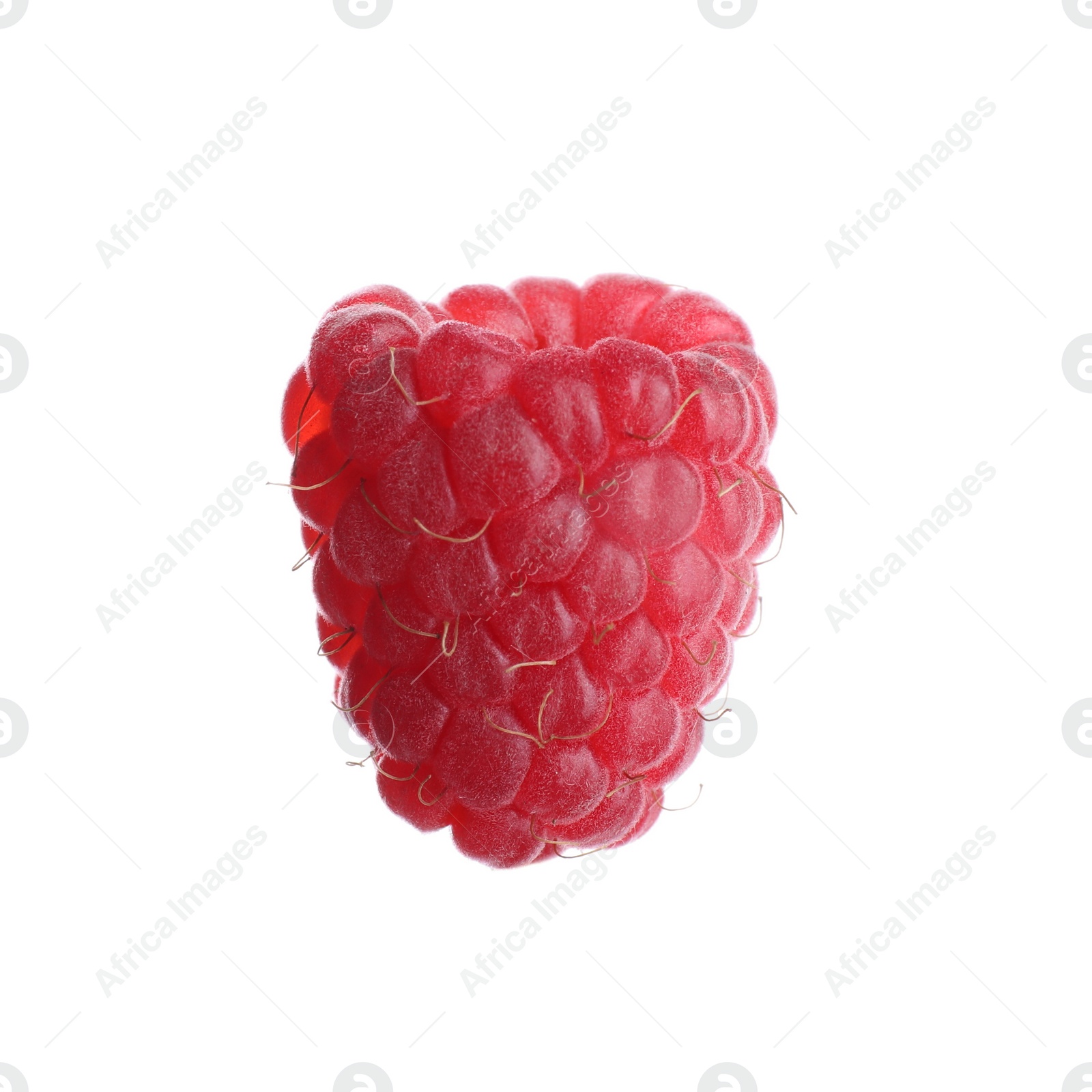 Photo of Delicious fresh ripe raspberry isolated on white