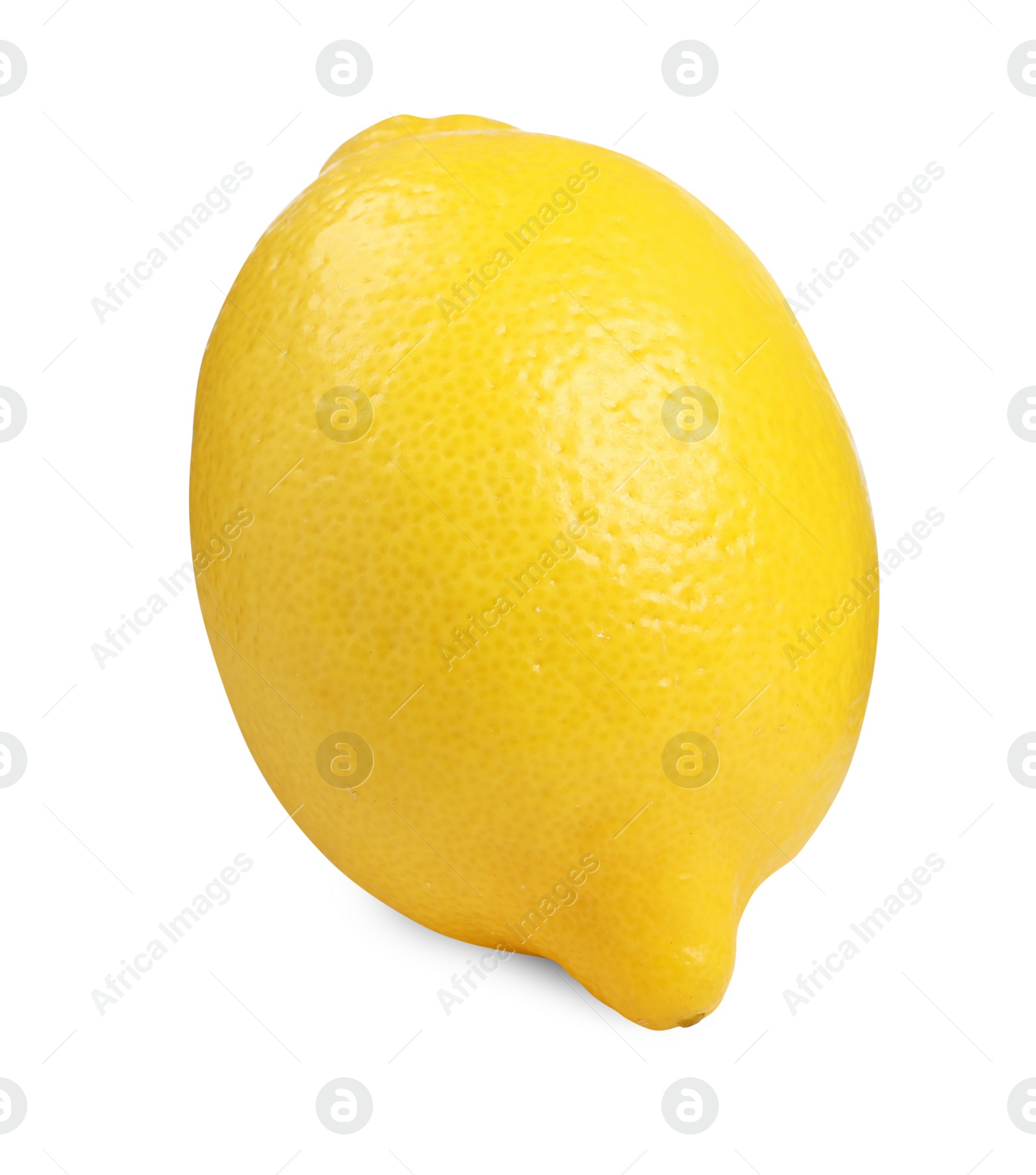 Photo of Citrus fruit. Whole fresh lemon isolated on white