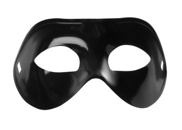 Photo of Black plastic theatre mask isolated on white