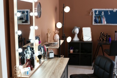 Photo of Hairdresser's workplace in beauty salon