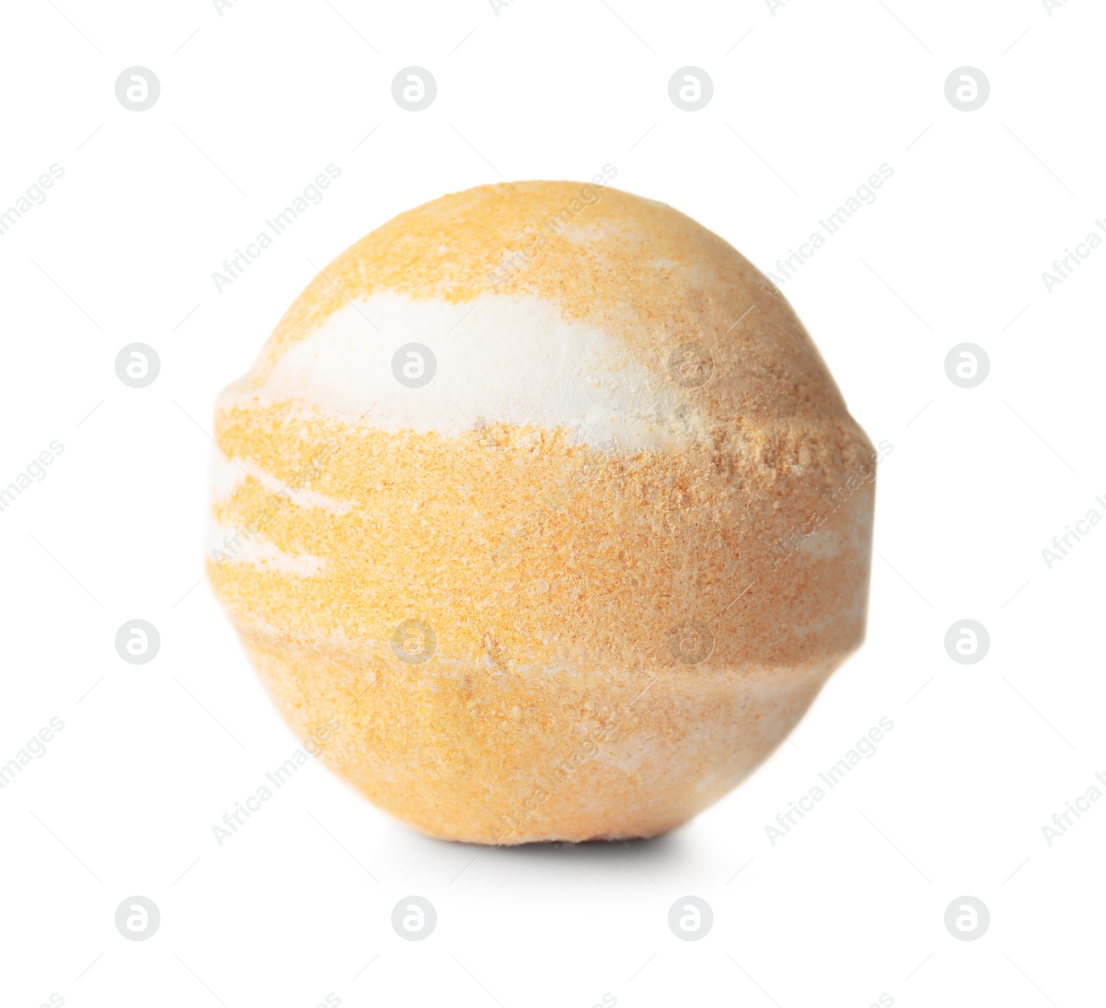 Photo of Bath bomb on white background. Spa product