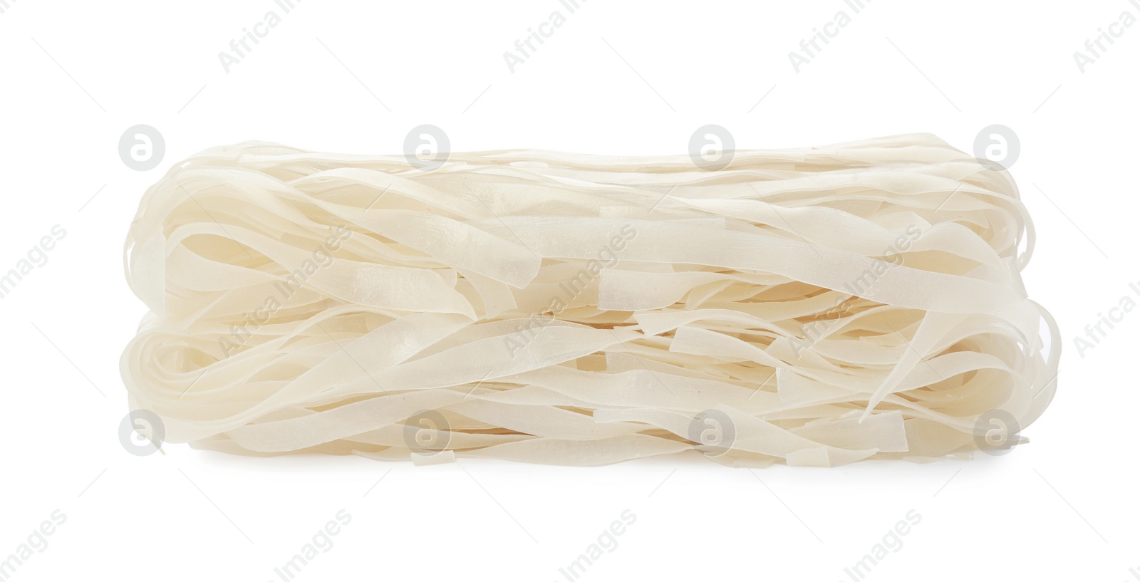 Photo of Block of rice noodles isolated on white