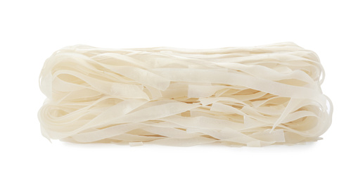 Photo of Block of rice noodles isolated on white