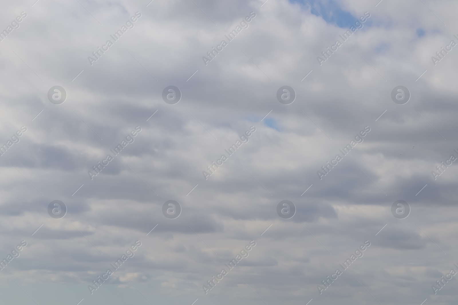 Photo of View of beautiful blue sky with white clouds