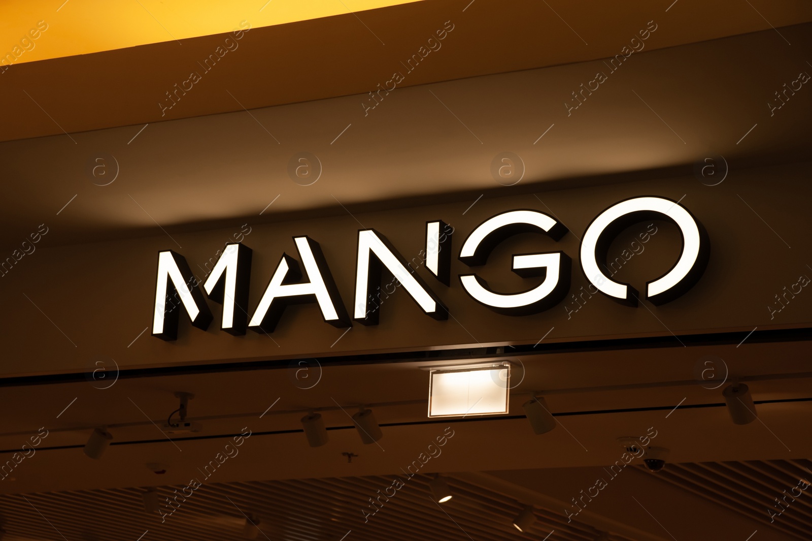 Photo of Warshaw, Poland - May 14, 2022: Mango fashion store in shopping mall