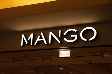 Warshaw, Poland - May 14, 2022: Mango fashion store in shopping mall