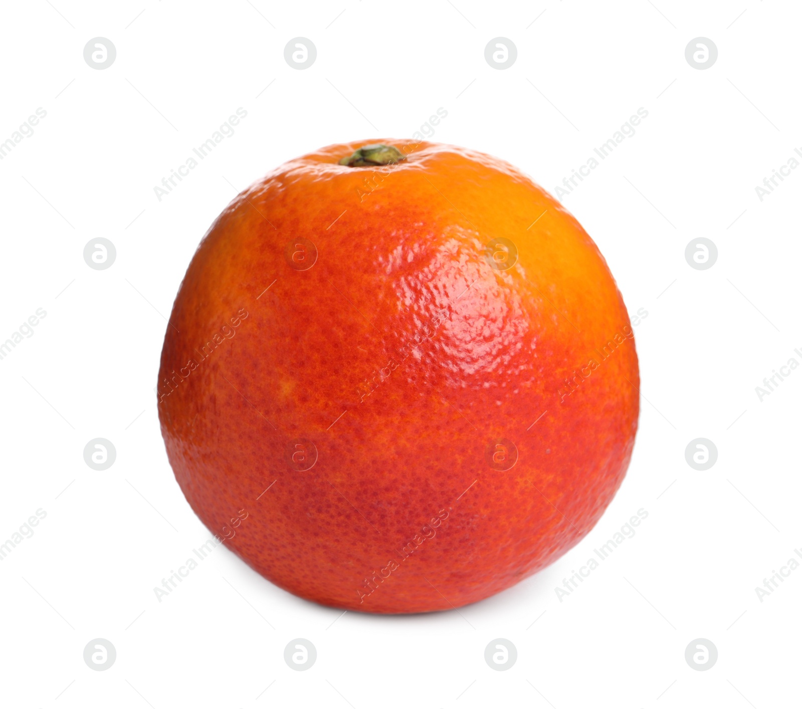 Photo of Whole ripe red orange isolated on white