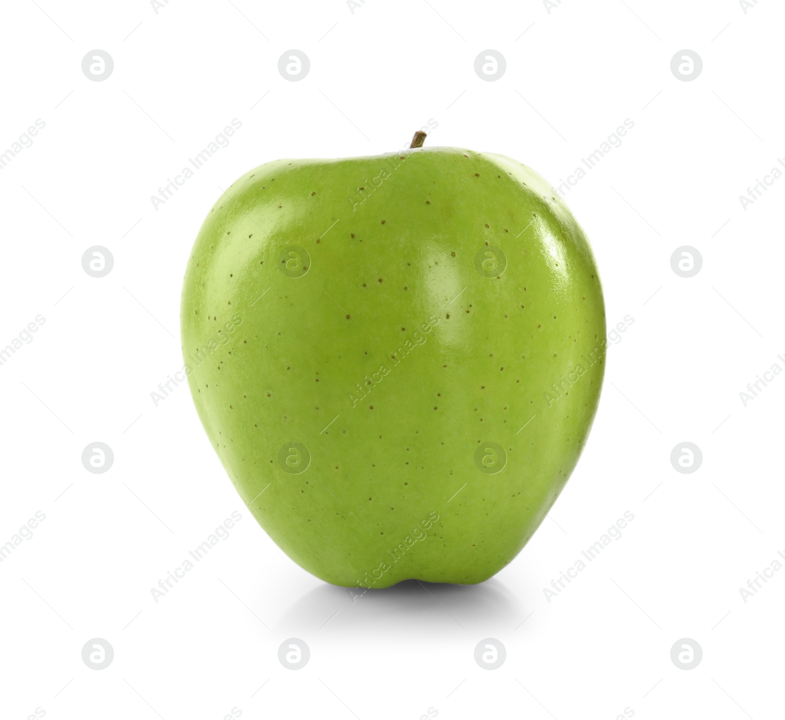 Photo of Fresh juicy yellow apple isolated on white