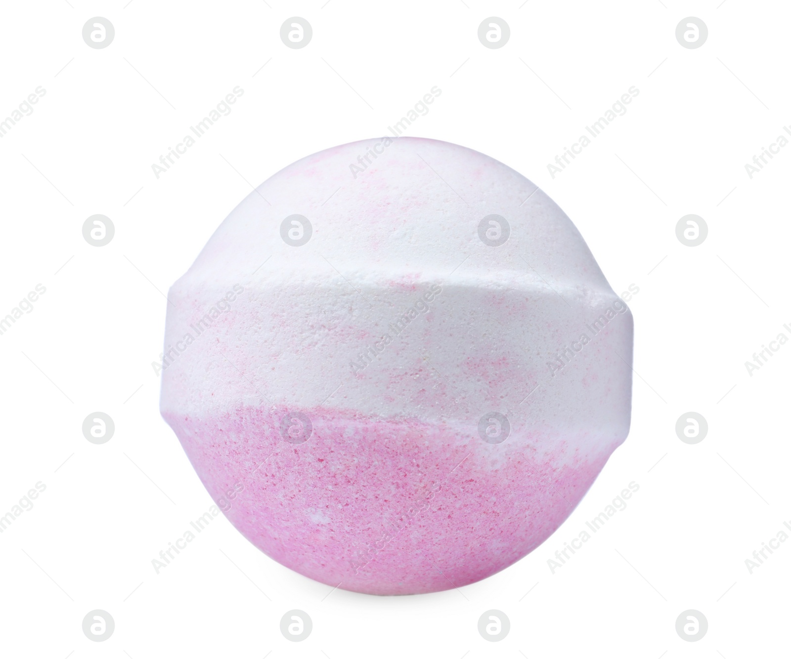 Photo of One colorful bath bomb isolated on white