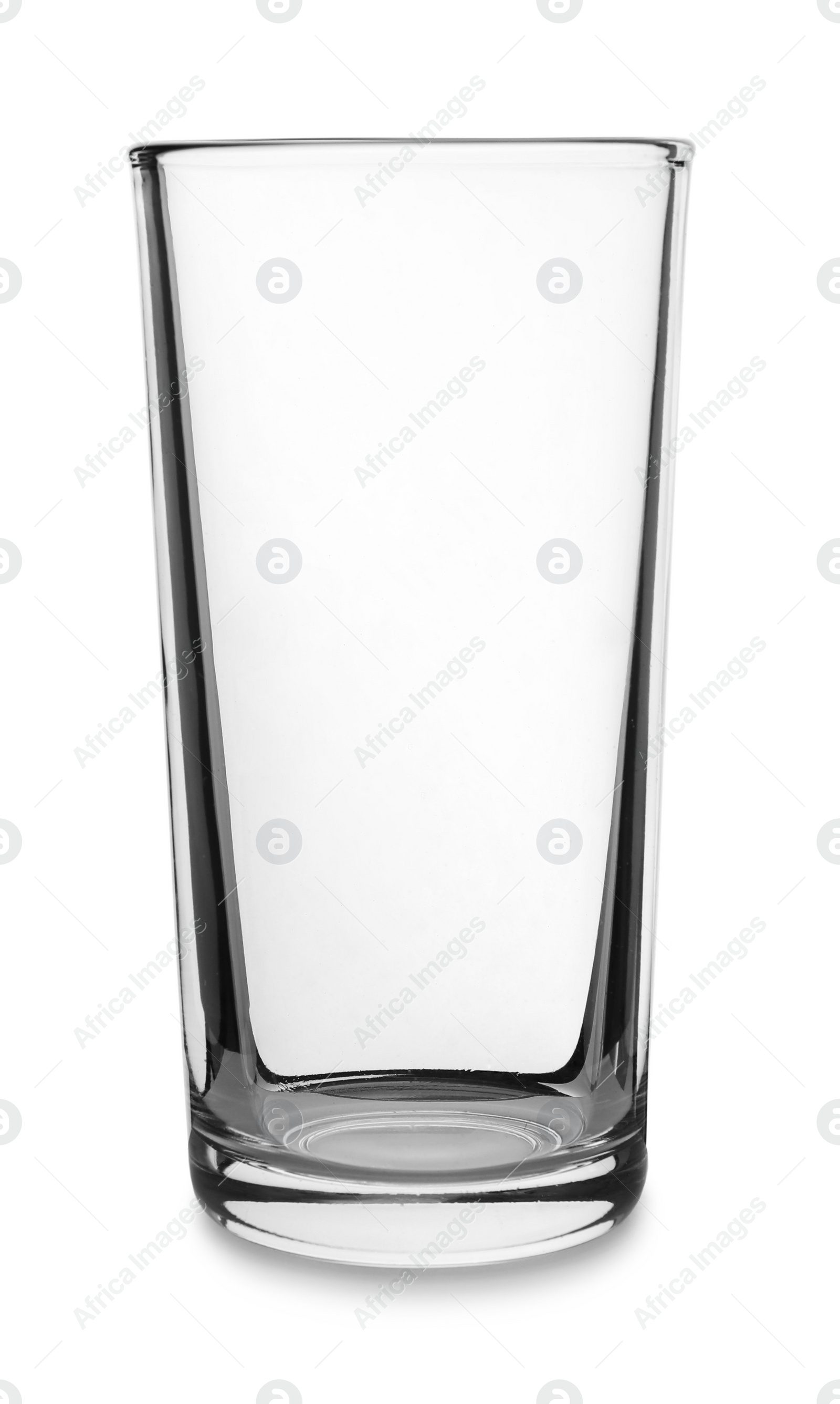 Photo of New clean empty glass isolated on white