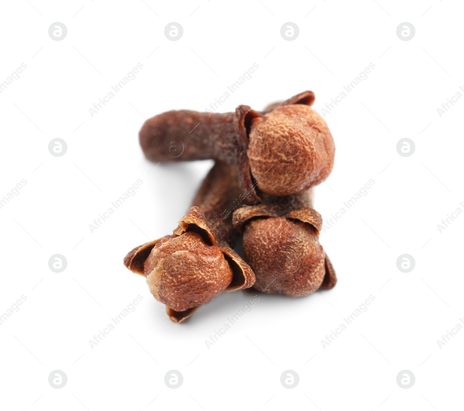 Photo of Aromatic organic dry cloves on white background