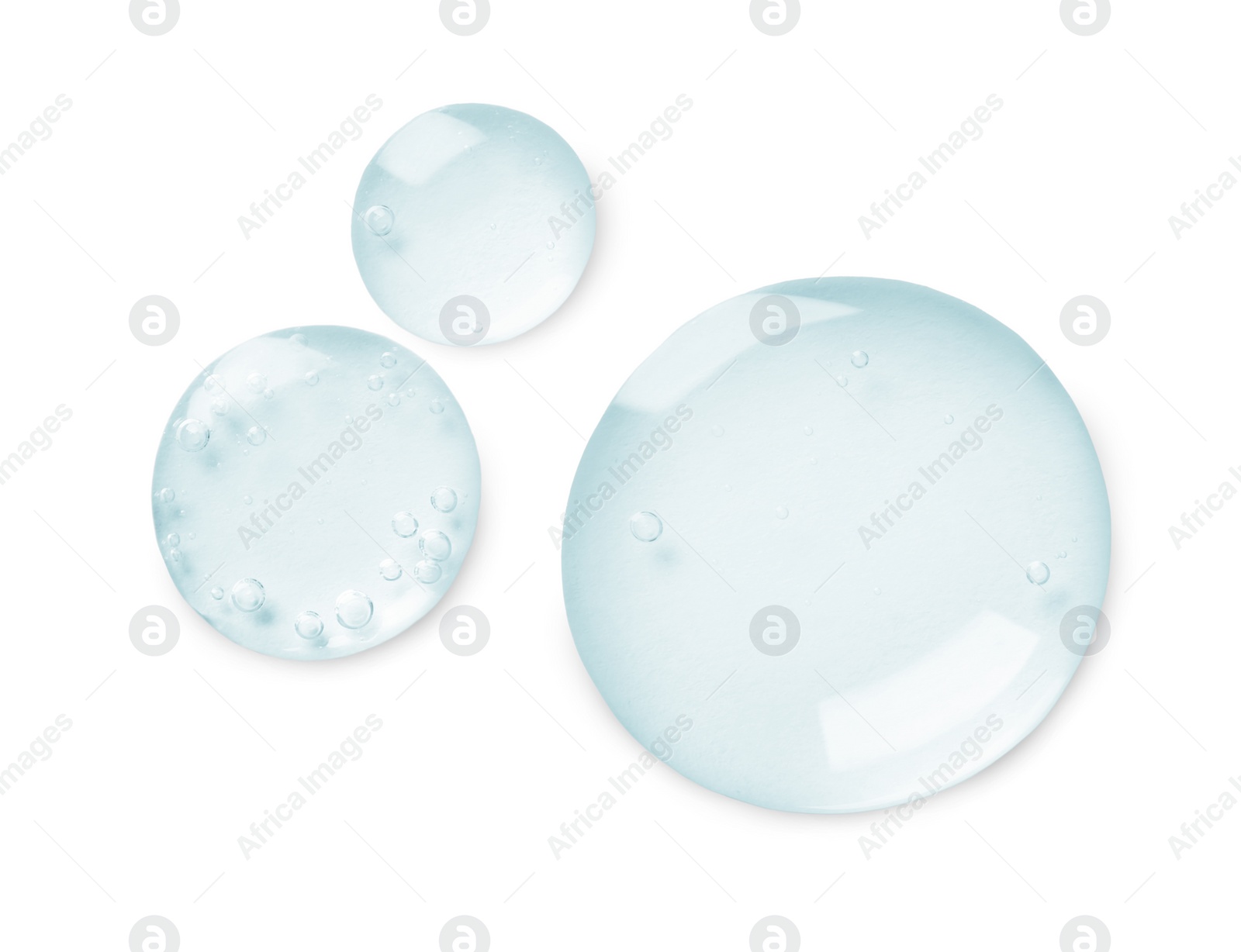 Image of Serum on white background, top view. Skin care product