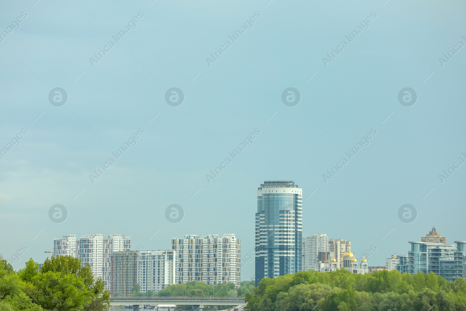 Photo of Beautiful view of cityscape with modern buildings