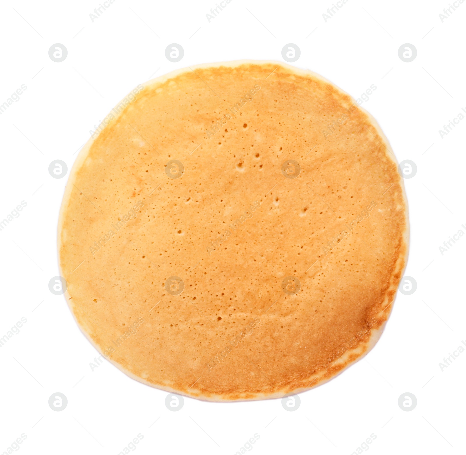 Photo of Tasty pancake on white background